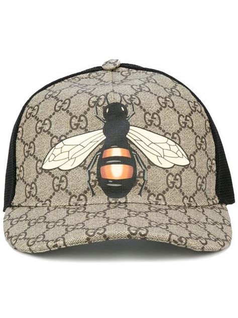 gucci bees hat|gucci bee print hat black.